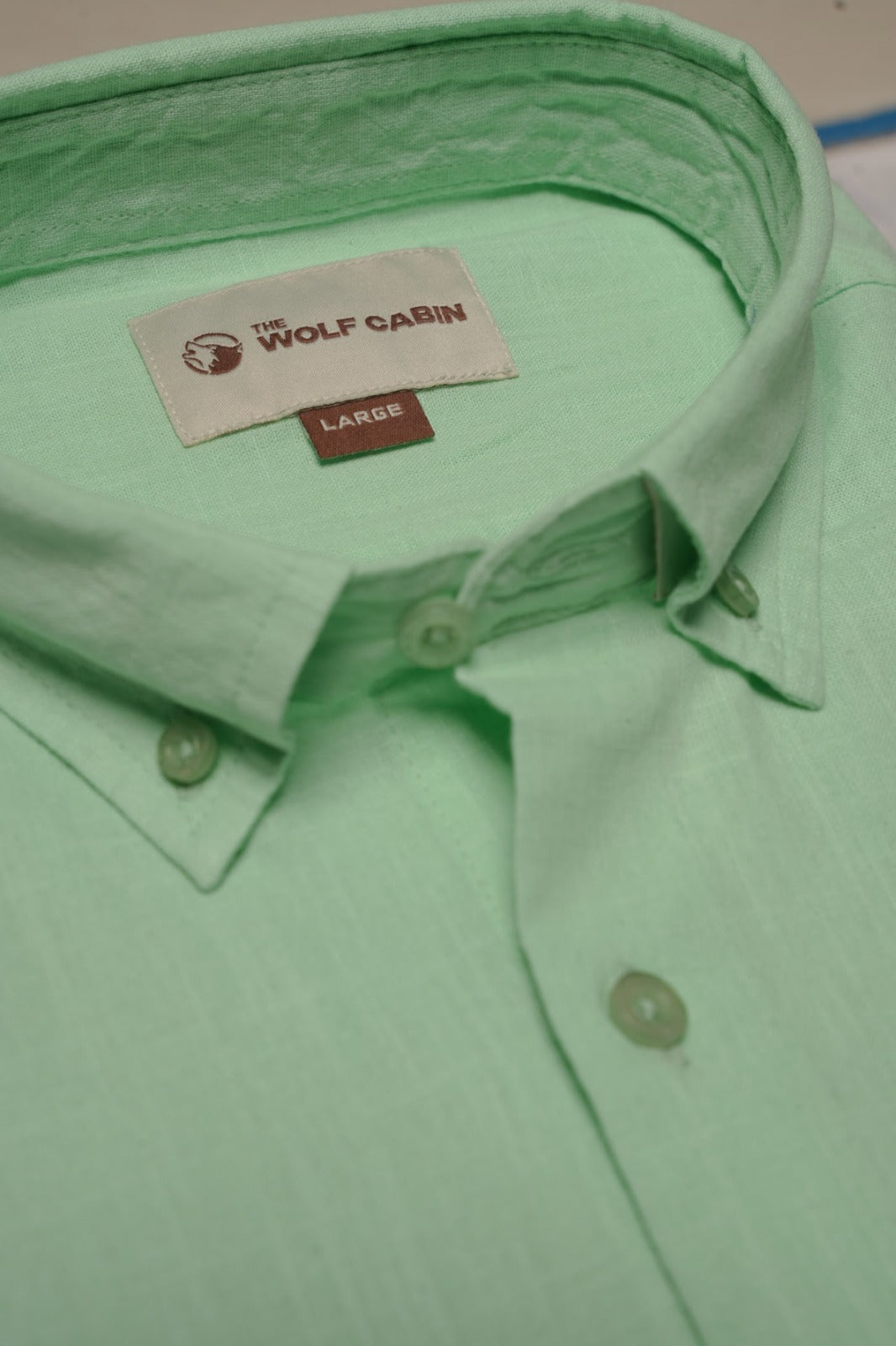 THE WOLF CABIN Semi formal shirts - Mint Green