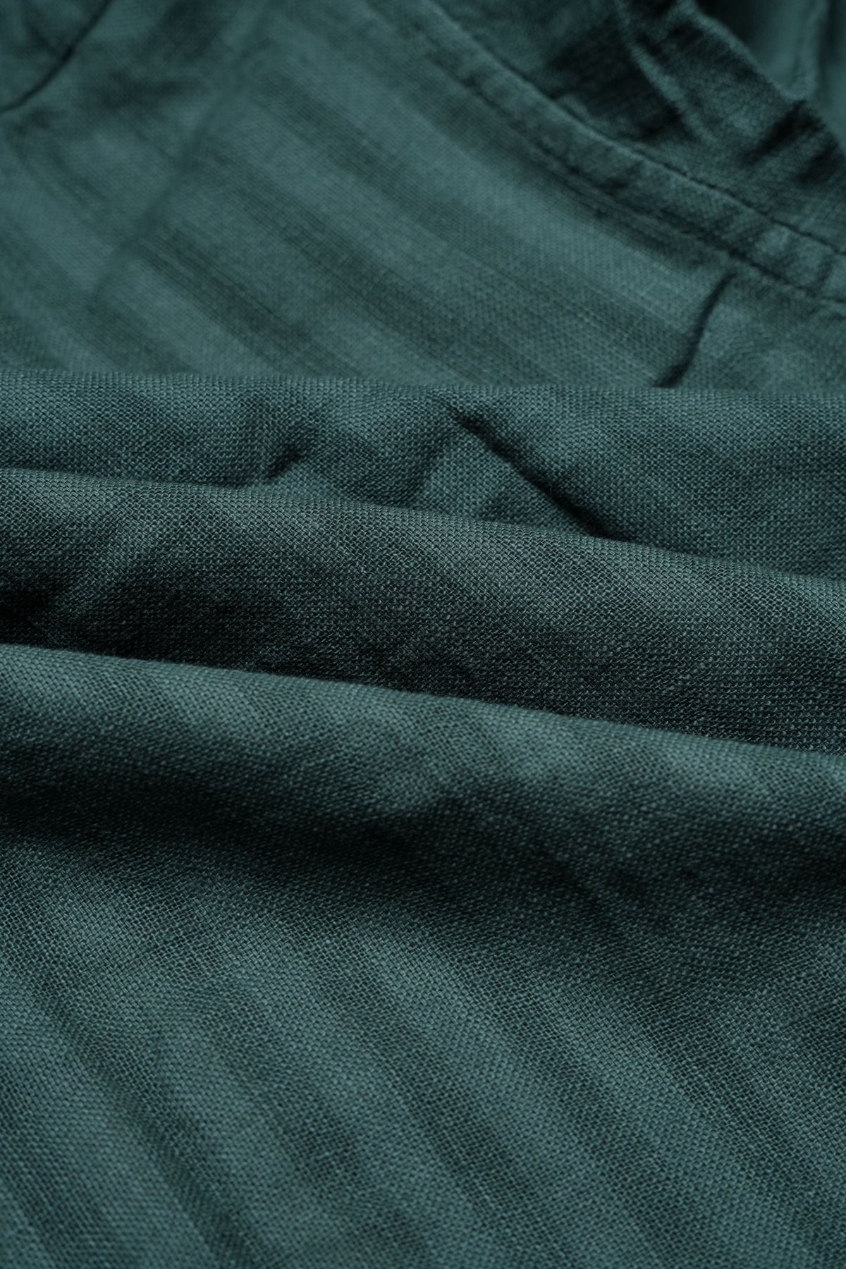 Premium Dobby Stripe Linen Cotton Shirt – Green
