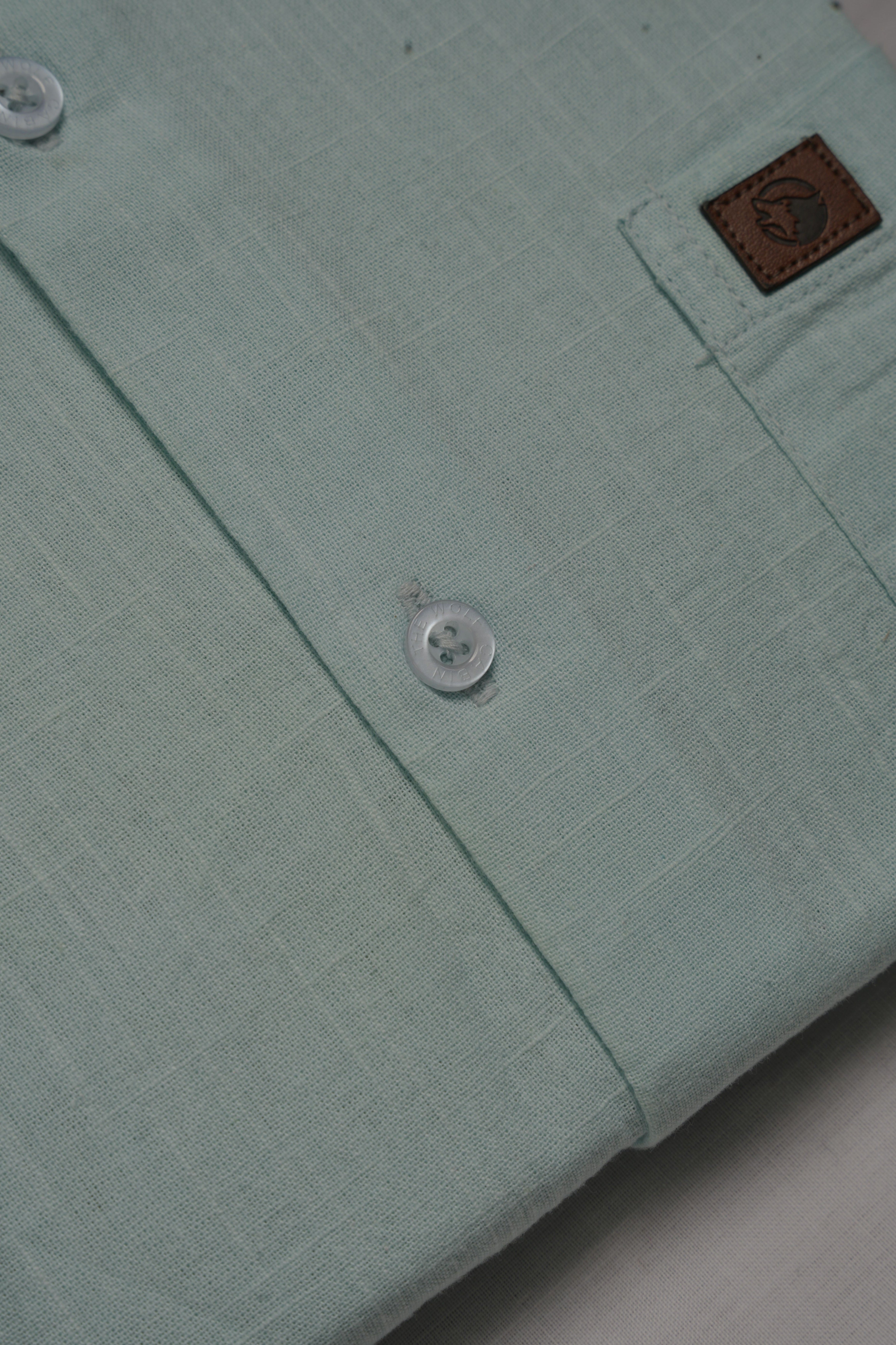 THE WOLF CABIN Semi formal shirts - Ice Mint