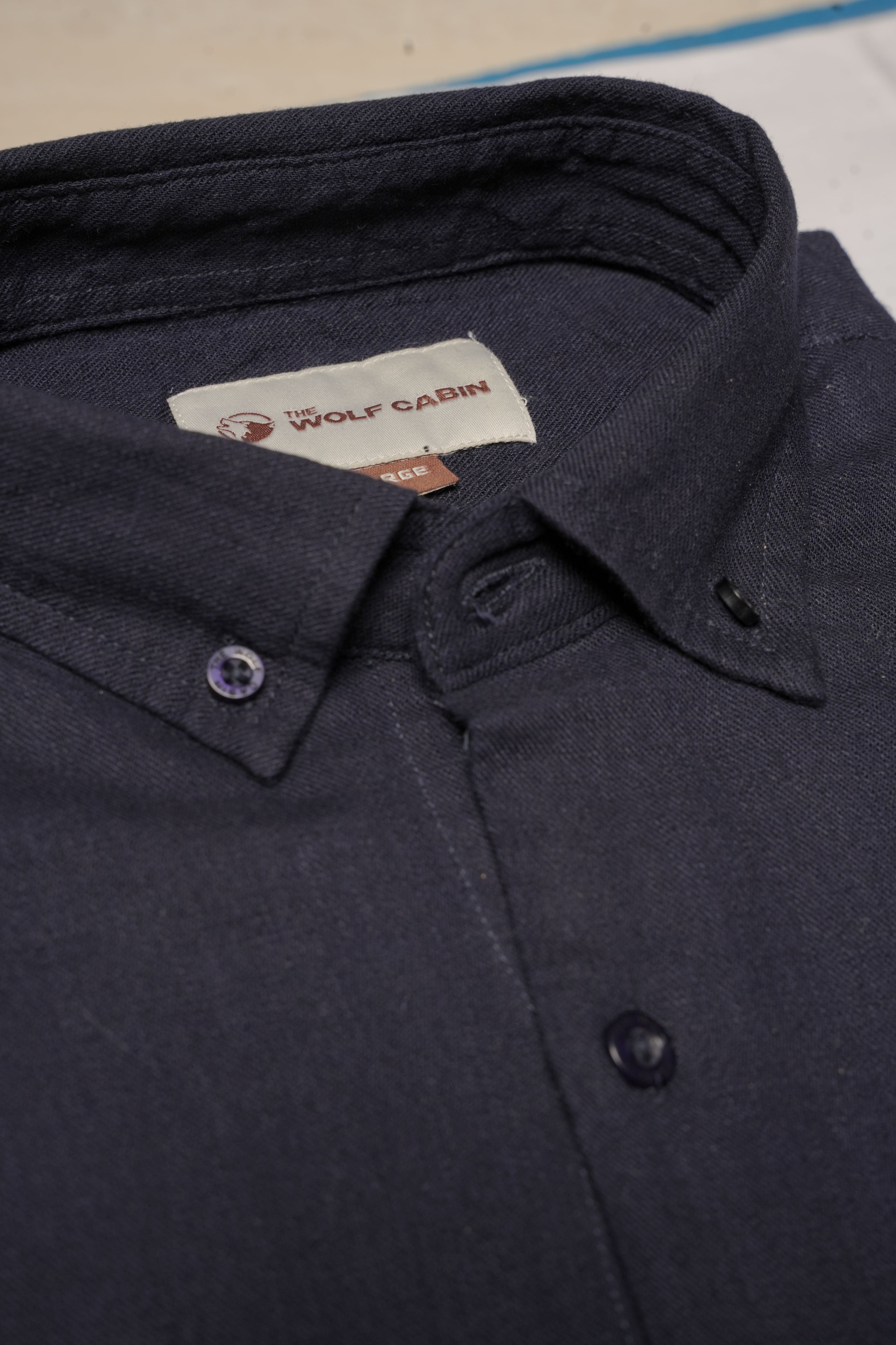 THE WOLF CABIN Semi formal shirts - Midnight Navy