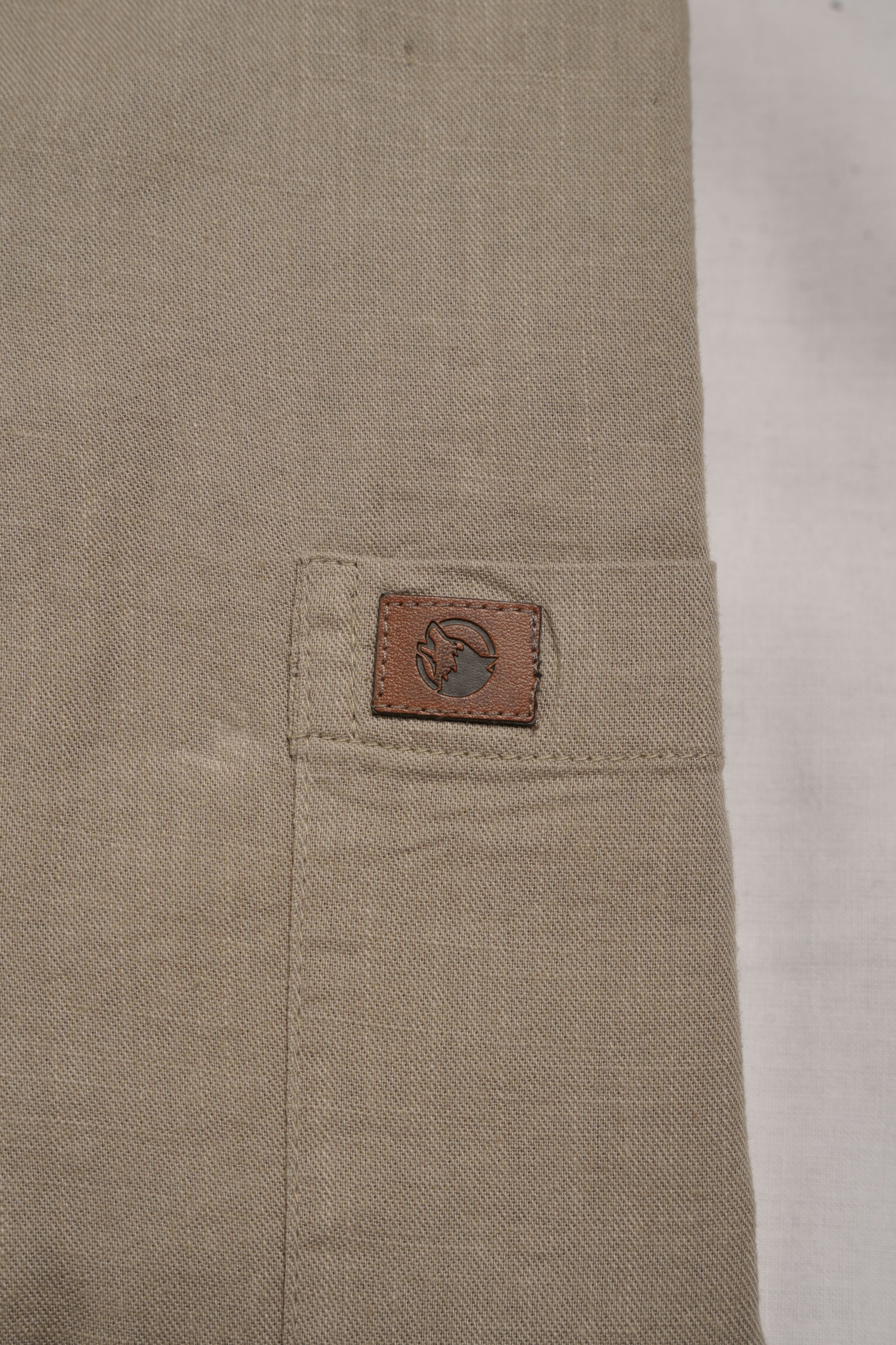THE WOLF CABIN Semi formal shirts - Stone Beige