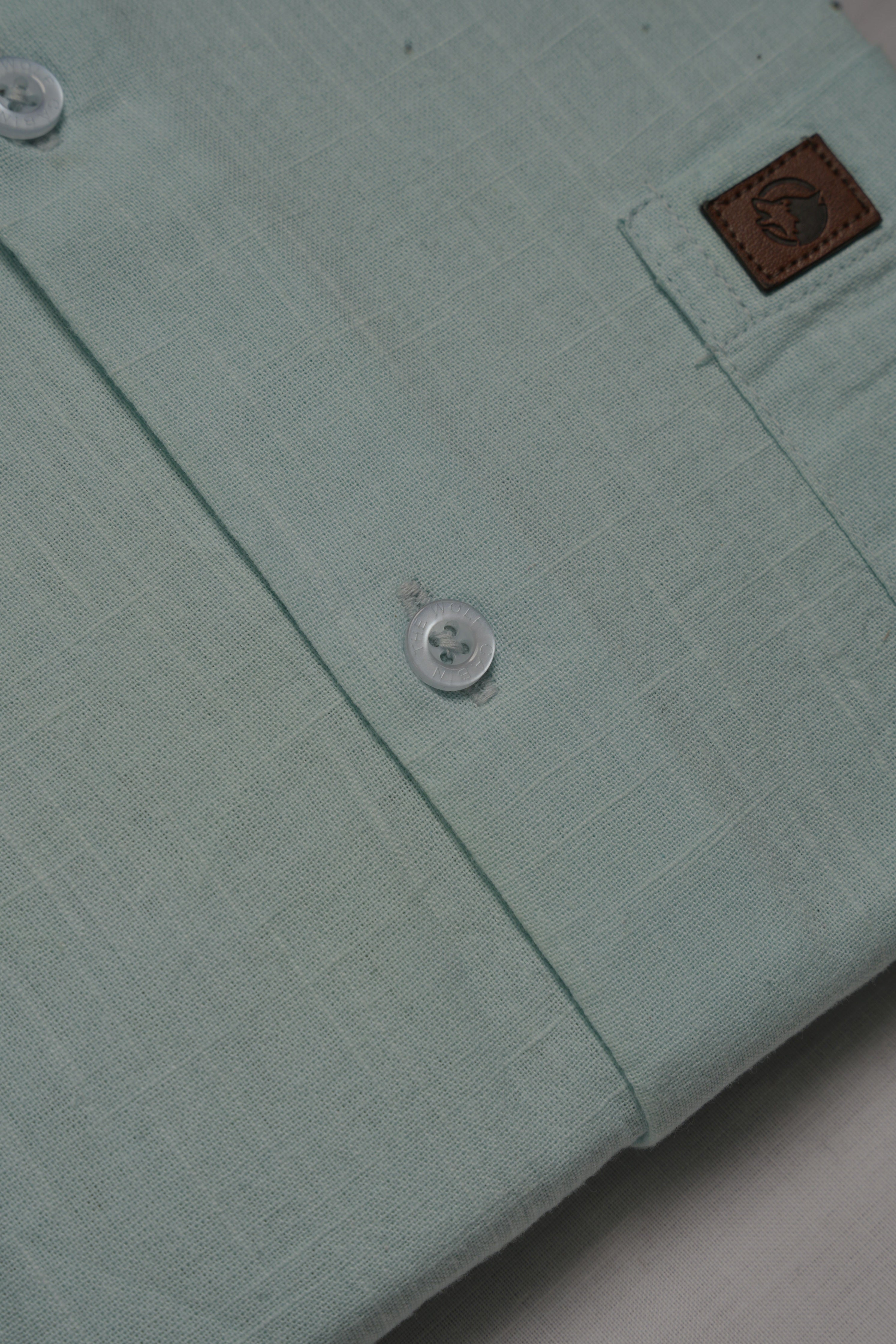 THE WOLF CABIN Semi formal shirts - Sky Blue