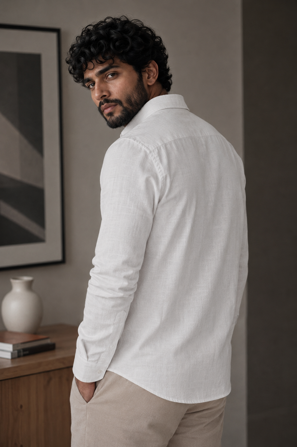 THE WOLF CABIN Semi formal shirts - white