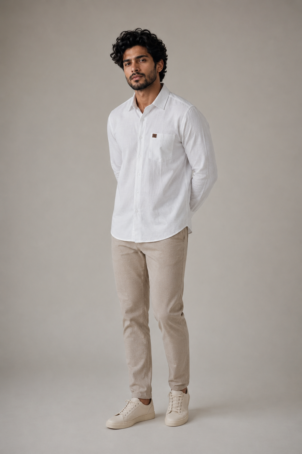 THE WOLF CABIN Semi formal shirts - white