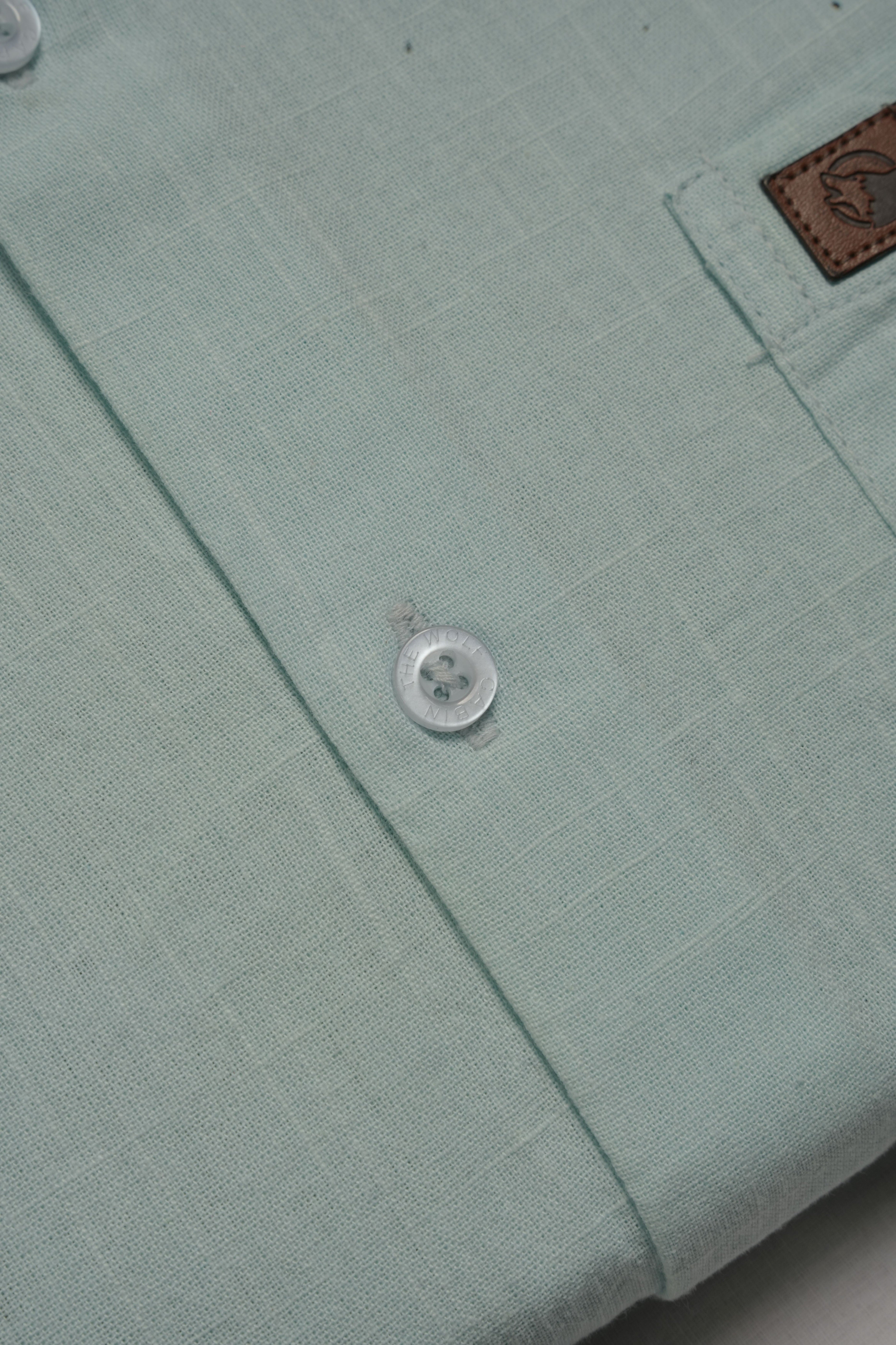 THE WOLF CABIN Semi formal shirts - Ice Mint