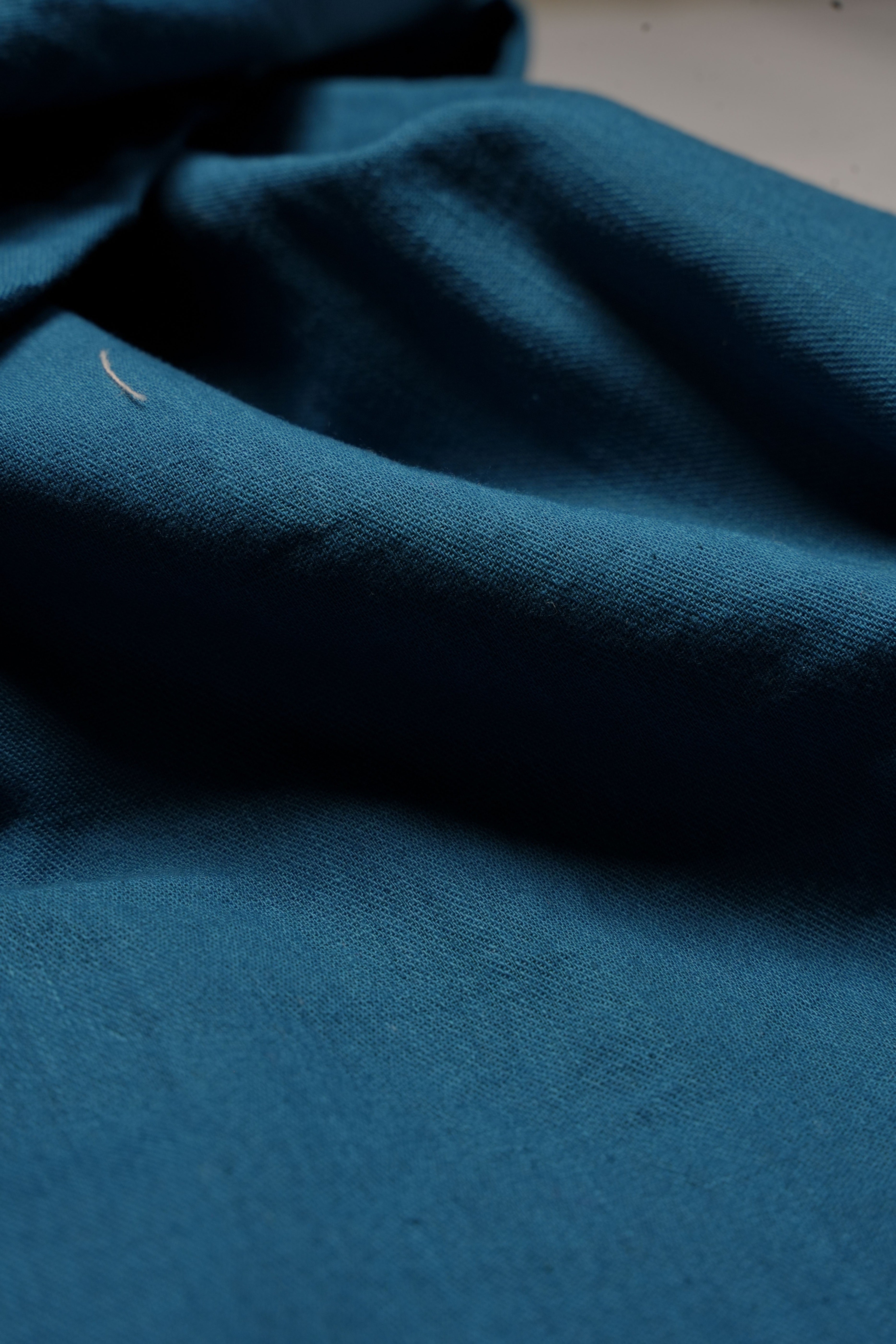 THE WOLF CABIN Semi formal shirts - Deep Teal Blue