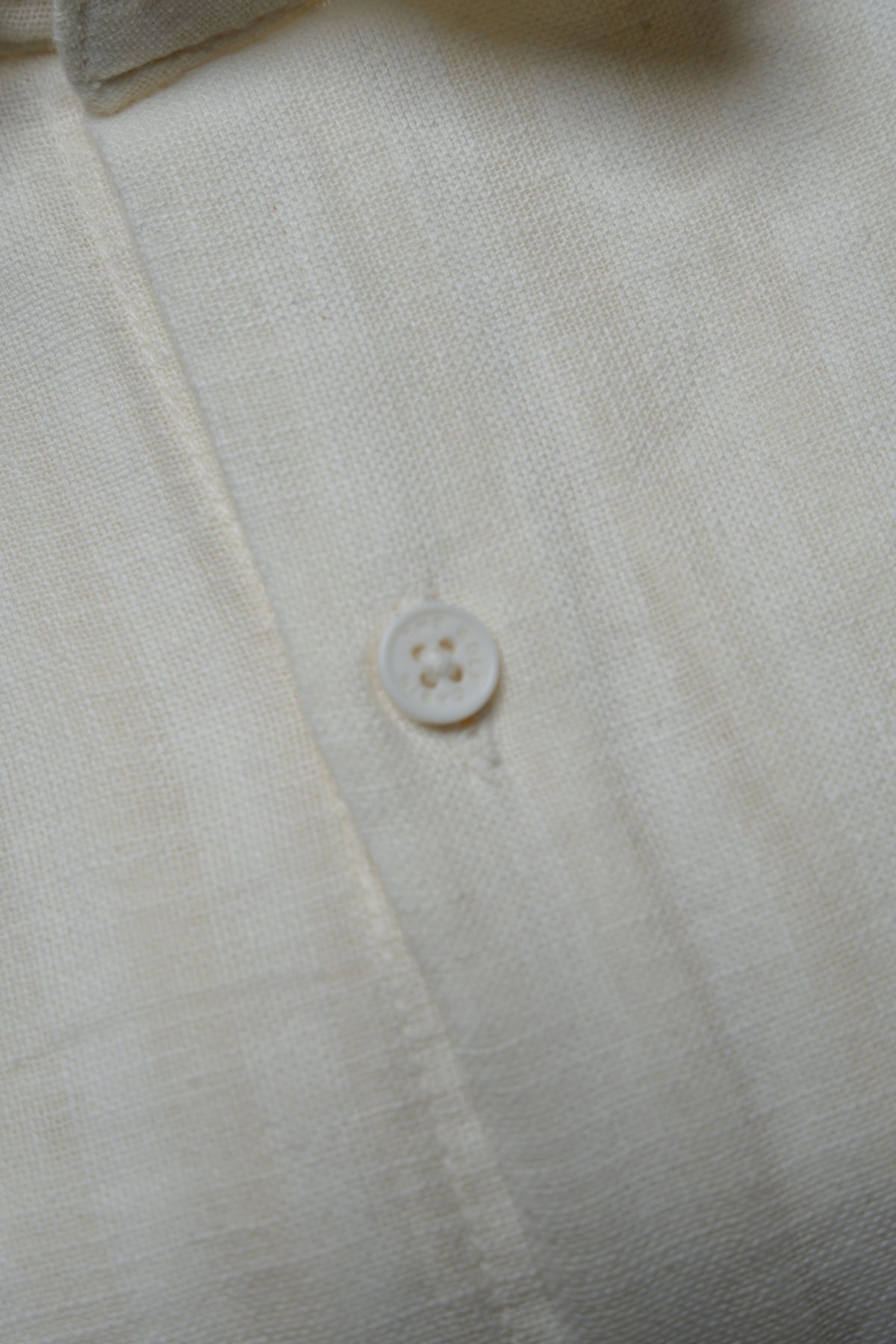 Premium Dobby Stripe Linen Cotton Shirt – Half White