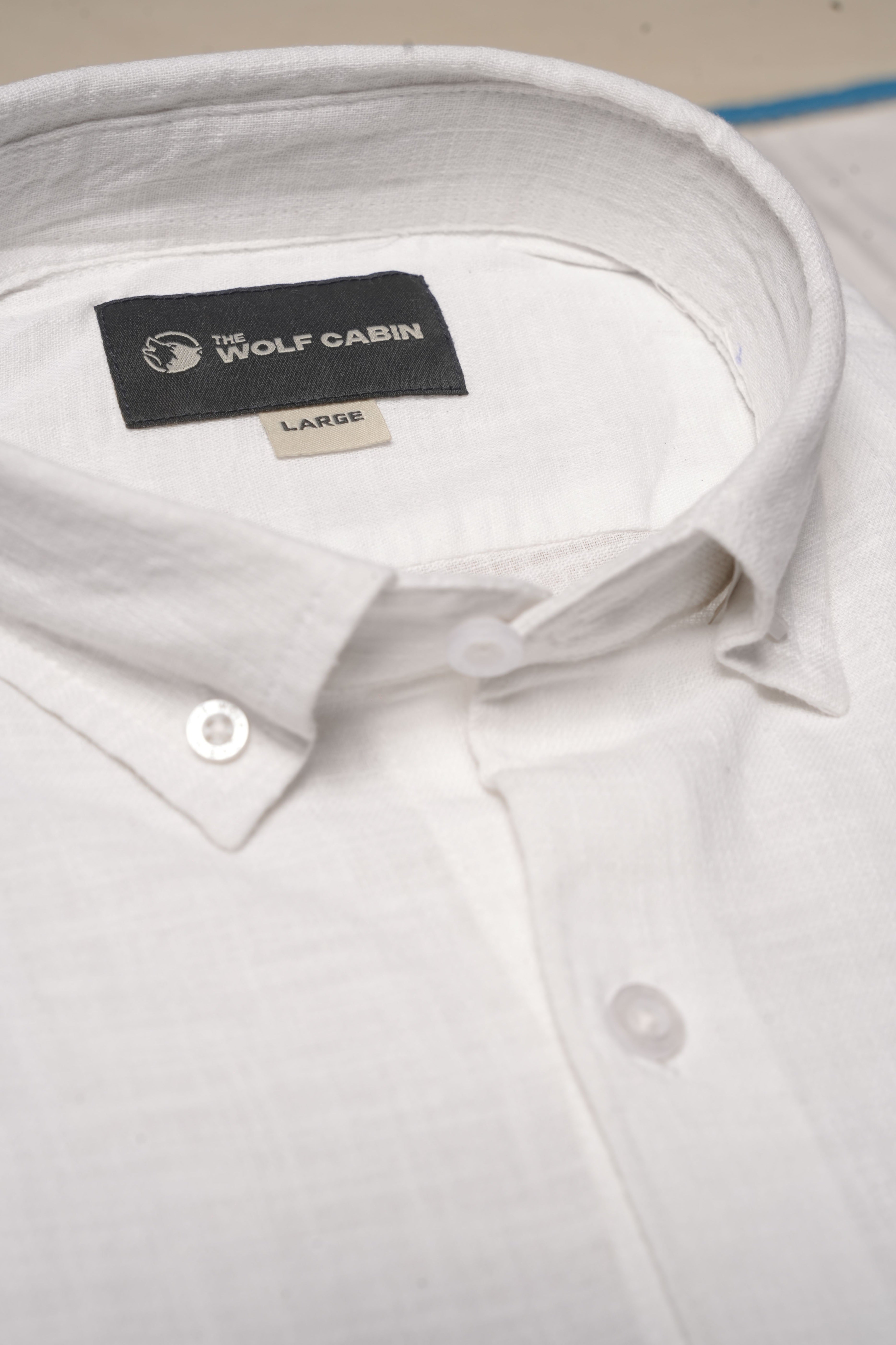 THE WOLF CABIN Semi formal shirts - white
